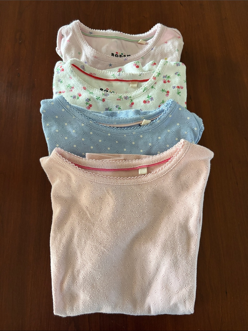 Mini Boden Short Sleeve Pointelles